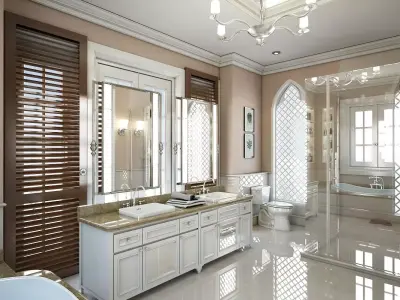 Bathroom luxury 3D model