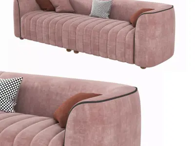 Leathaire Luxury Designer Sofa 3D model