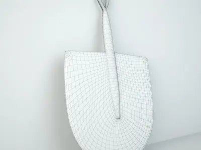 African Handwoven Fan 26 3D model