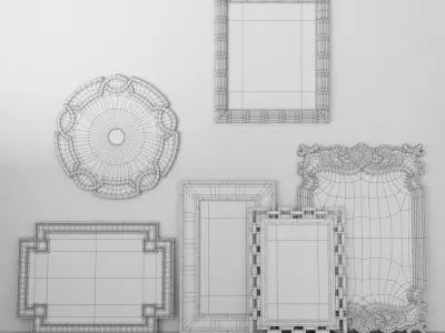 HORCHOW Mirrors Set 02 3D model