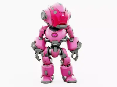 ROBO ZERO-K  Rigged for Unreal Engine - Unity - MIXAMO 3D model