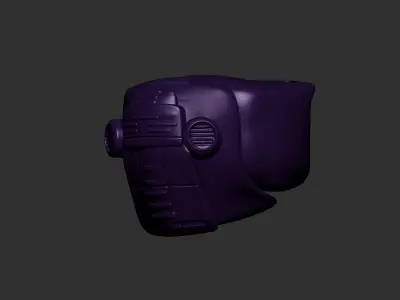 helmet high poly sculpt 3d printable  3D model 22