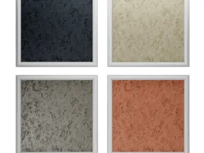 Decorative plaster 4K texture  3D model