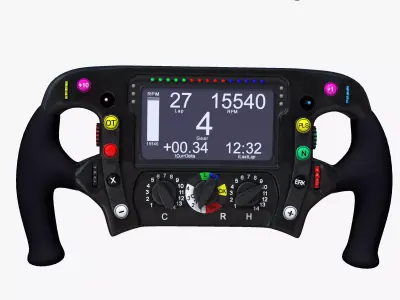 MP4-31 Steering Wheel Low-poly 3D model