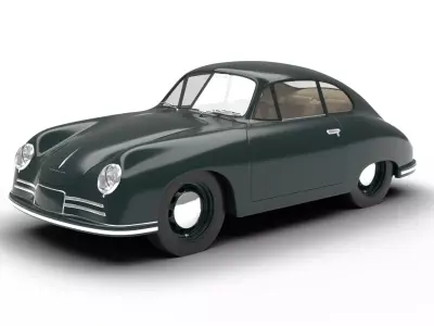 Porsche 356 2 Coupe 1948  3D model