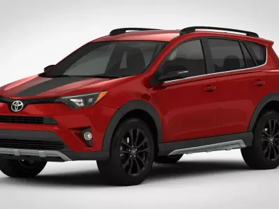 Toyota RAV4 Adventure 2018 detailed interior 3D model