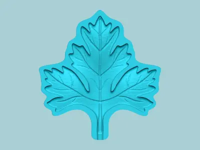 Parsley Leaf Mold - Artificial Herb Molding Tool 3D print model