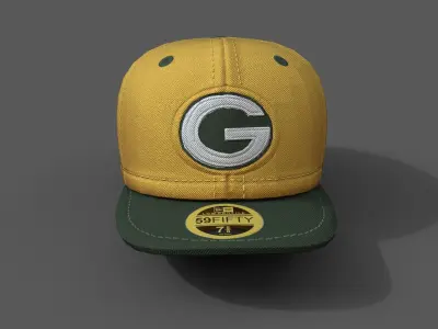 Human cap hat 3d model ver2 Low-poly 3D model