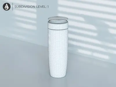 Brightening Cream Low-poly 3D model