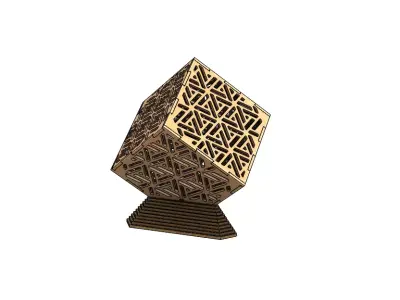 Shadow lights - Arabesque Wooden Box  3D model