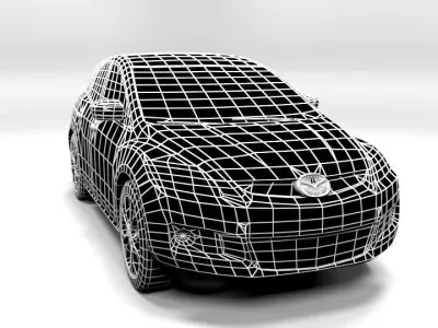 MAZDA CX7 LOWPOLY Low-poly 3D model