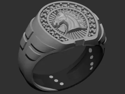Horse Ring 002 3D print model