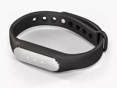 Xiaomi Mi Band Pulse 1S fitness activity tracker Low-poly 3D model