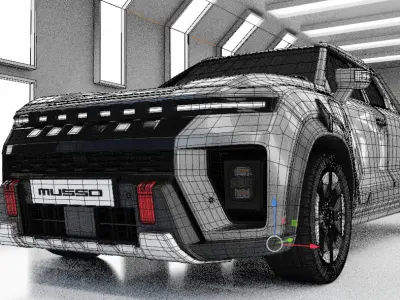 Ssang Yong KGM MUSSO EV 3D model