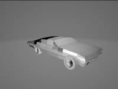 Low poly Chevrolet Impala 1967 3D print model