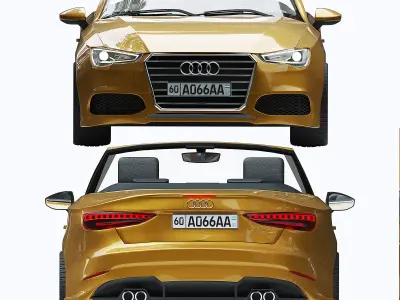 Audi C3 cabriolet 3D model