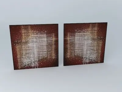Roberta Dacosta Acrylic on two screens  Free 3D model