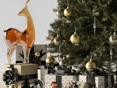 Christmas tree 001 3D model