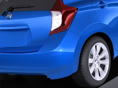 Nissan Versa 2016 USA VRAY 3D model
