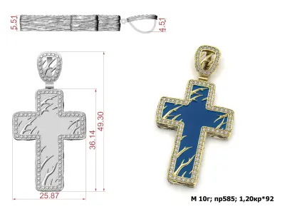 Cross G0393 3D print model