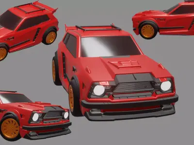 Fennec Rocket League Car 3D model