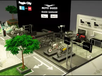 Vespa Exhibition 3D model