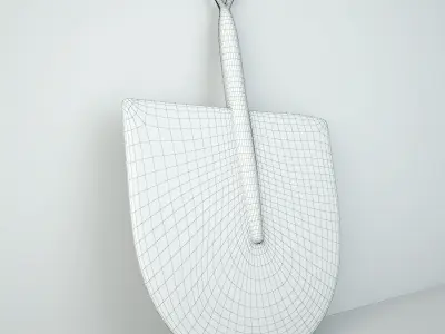African Handwoven Fan 37 3D model