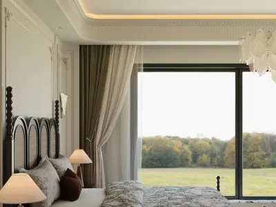 Bedroom interior scenes 3D model 10