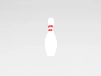 Bowling Pin v1 001 Low-poly 3D model