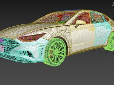 Hyundai Sonta Limited 2020 3D model