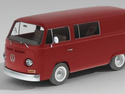 Volkswagen BUS 3D print model