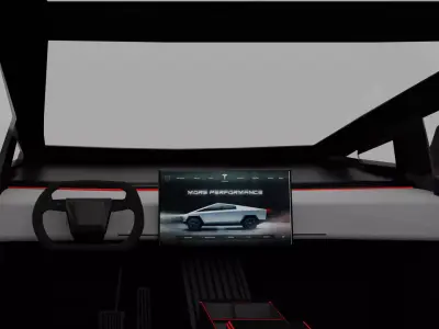 Tesla Cybertruck  interior and exterior 3D model