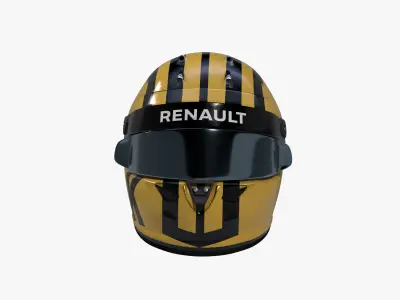 Hulkenberg helmet 2019 Low-poly 3D model