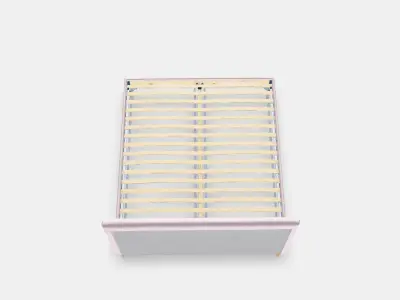 IDANAS Quilted bed frame Low-poly 3D model