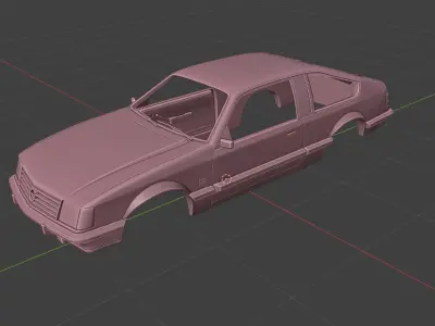 Opel Monza Coupe 1980 1981 3D Model 3D print model