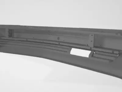 MERCEDES 190E 190 W201 FRONT BUMPER - 3D SCAN 3D model