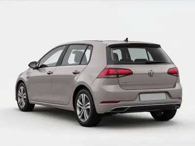 Volkswagen Golf 2020 Custom Low-poly 3D model