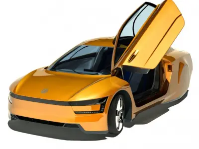 Volkswagen XL1 1 liter Hybrid 3D model