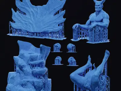 Demon 3D print model