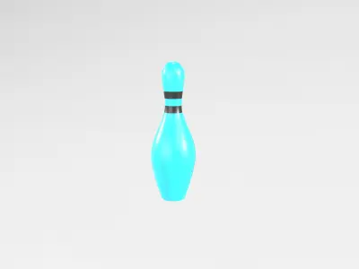 Bowling Pin v1 003 Low-poly 3D model