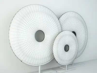 Jade Disks on Stand 3D model