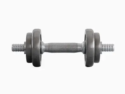 Metal Dumbbell 02 Low-poly 3D model