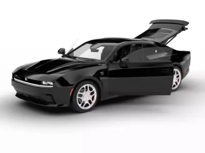 Dodge Charger Daytona R T 2025 HQ 3d model 3D model