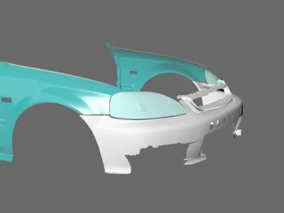 honda civic  front 3d scan 3D model