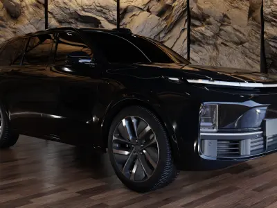 LiXiang L9 Black SUV Car 3D model