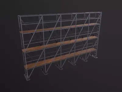 Scaffolding 3D Model Low-poly 3D model