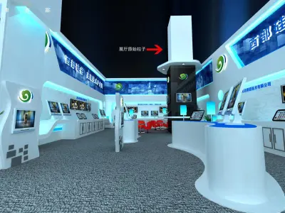 Exhibition - Area - 18X9-3DMAX2009-011 3D model