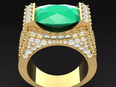Luxury Men Rings Designs 6MR070 3D print model
