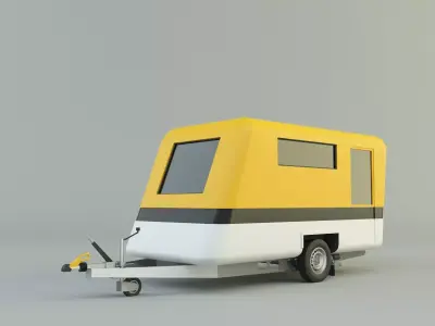  vehicle travel trailer model 3D model