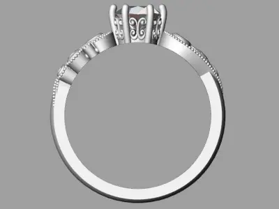 Vintage ring 3D print model